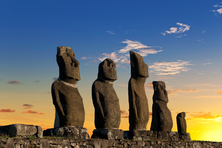 South America Easter Island Chile