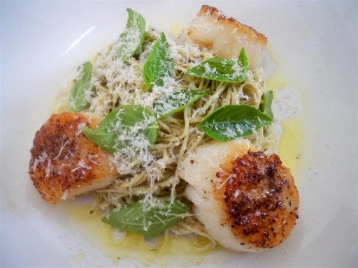 Angel Hair Pasta With Sea Scallops3